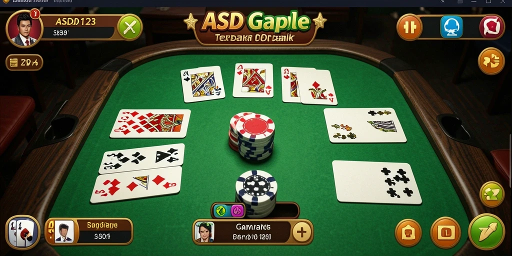 Screenshot gameplay mencolok dari permainan Gaple yang seru.