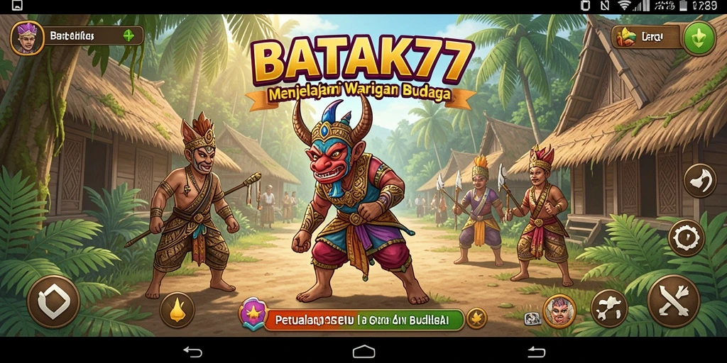 Tampilan gameplay seru di BATIK77, menjelajahi budaya batik Indonesia.