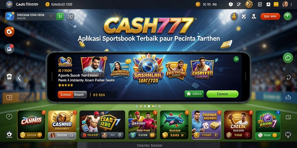 Tangkapan layar utama CASH777 menunjukkan tampilan taruhan yang dinamis dan interaktif.