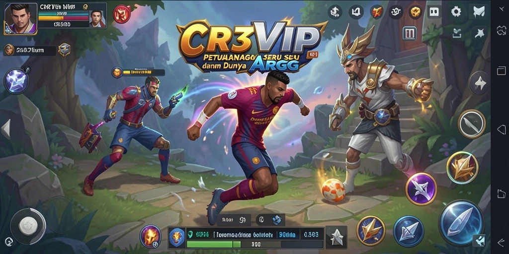 Tampilan gameplay CR7VIP yang penuh aksi dalam dunia ARPG.