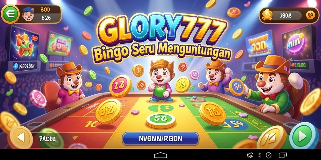 Tampilan gameplay Bingo yang seru dan mengasyikkan di GLORY777.