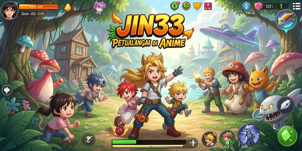 Gameplay menarik di dunia Anime JIN33.