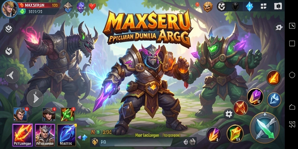 Gameplay seru MAXSERU dengan pertarungan mendebarkan dan eksplorasi dunia terbuka.