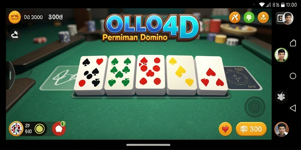 Screenshot OLLO4D menampilkan pemain yang sedang asyik bermain Domino.