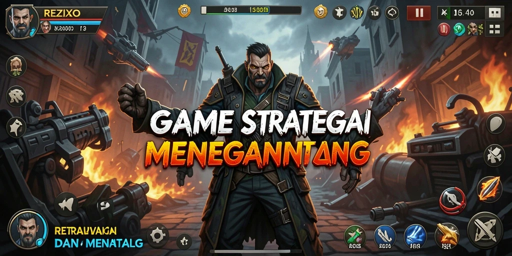Tampilan gameplay seru dari REZIXO dengan strategi yang mendalam.