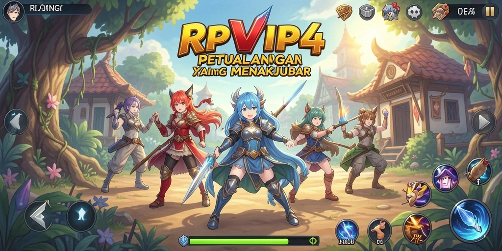 Tampilan menarik dari gameplay RPVIP4 yang penuh aksi.